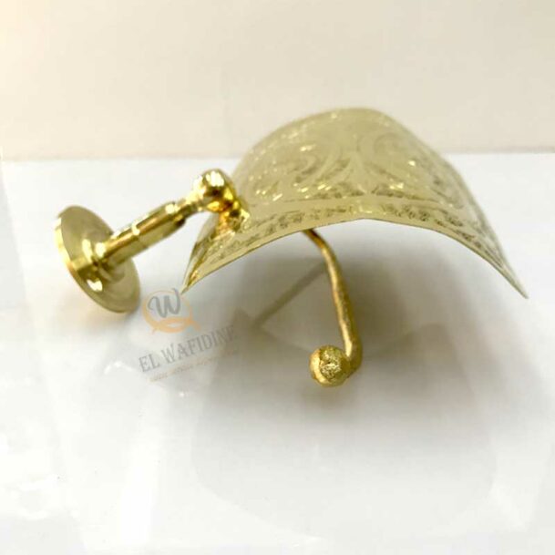Moroccan Embossed Brass Toilet Roll Holder; engraved toilet paper holder
