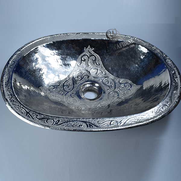 Unlacquered Brass Oval Sink