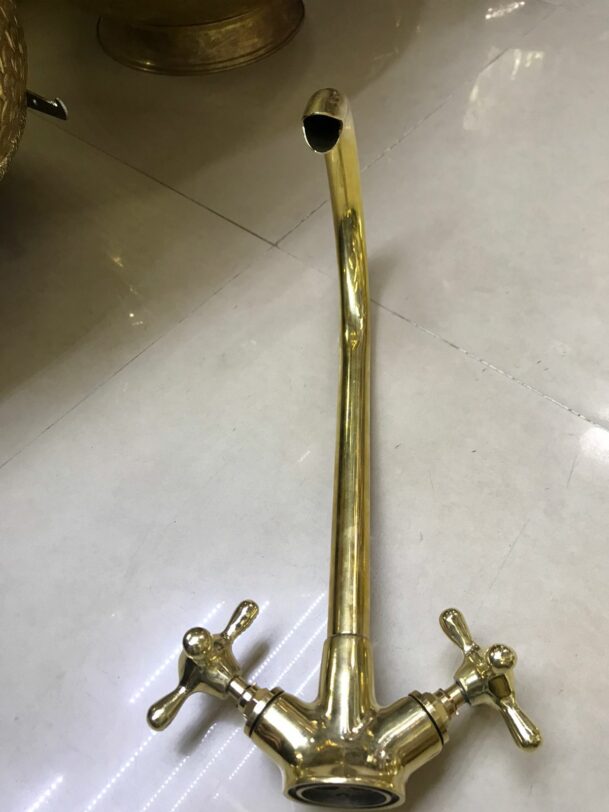 Handcrafted brass mixer