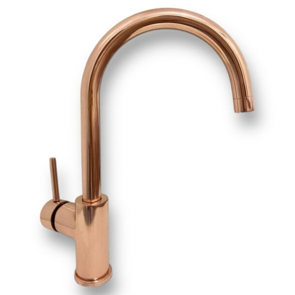 Solid Copper Kitchen Faucet, Antique Finish