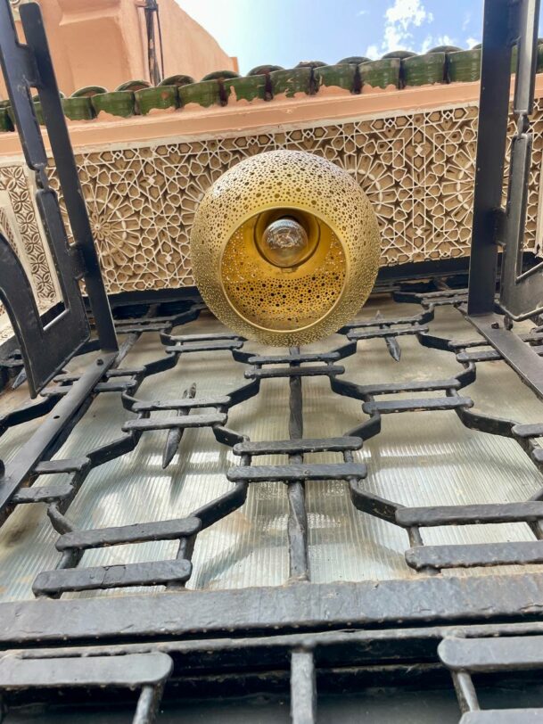 Handmade Moroccan Brass Chandelier