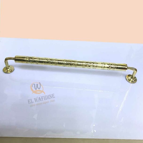 Bathroom Towel Bar Made In Morocco From Engraved Brass