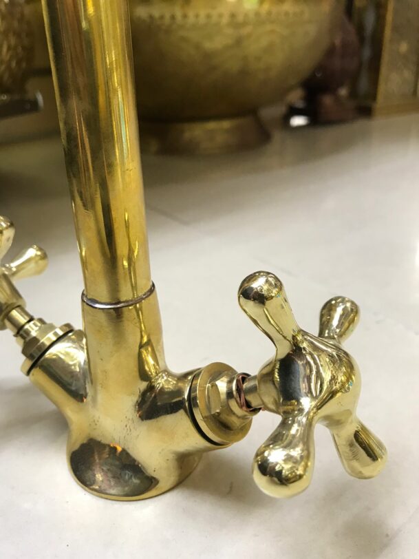 Handcrafted brass mixer